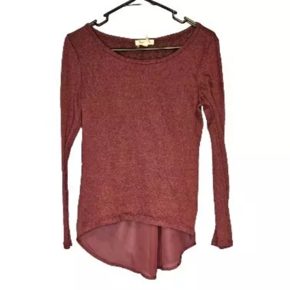 Aeropostal Long Sleeve Shirt Top Purple Size Medium